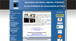 Desktop Screenshot of maires-isere.fr