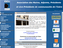 Tablet Screenshot of maires-isere.fr